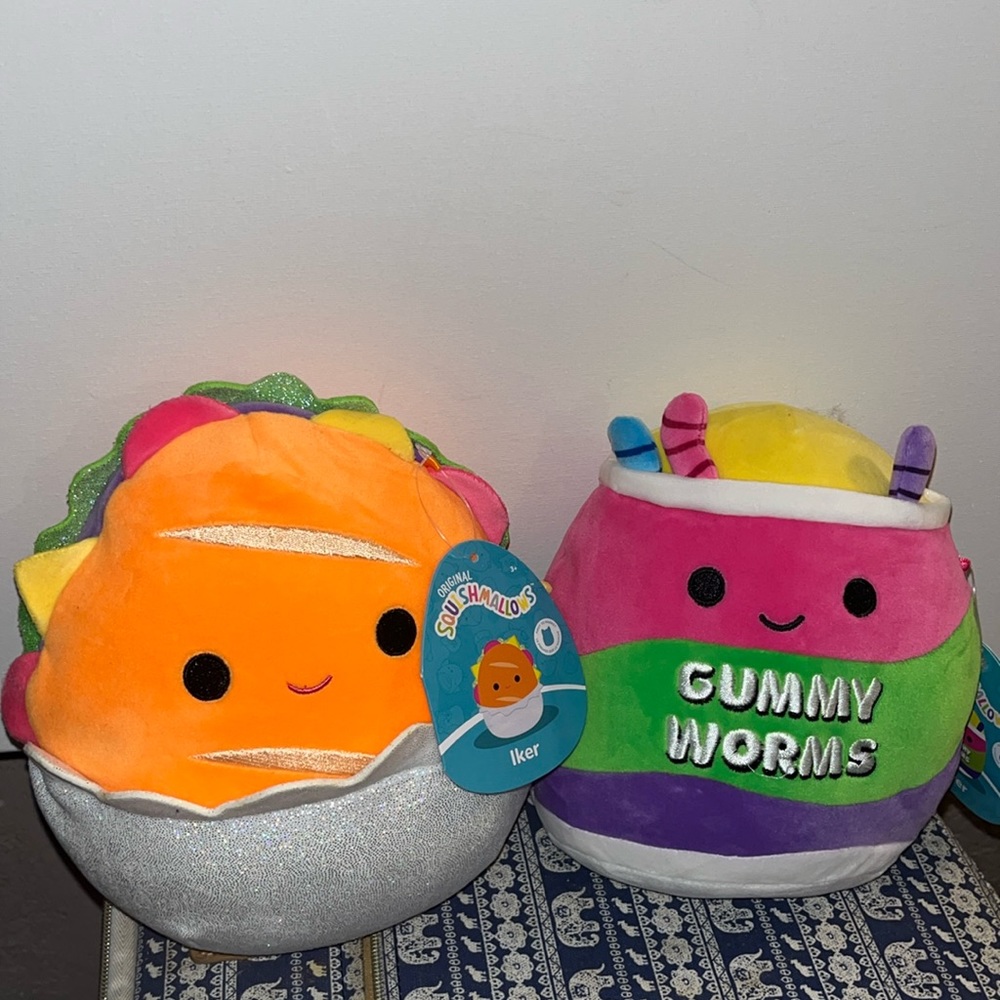 Squishmallows | Neon Food Bundle | Iker & Silver | First To Market